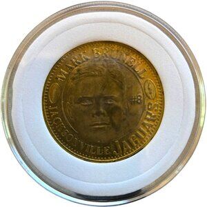 Mark Brunell #8 Jacksonville Jaguars 1996 Pinnacle QB Club Vintage NFL Coin